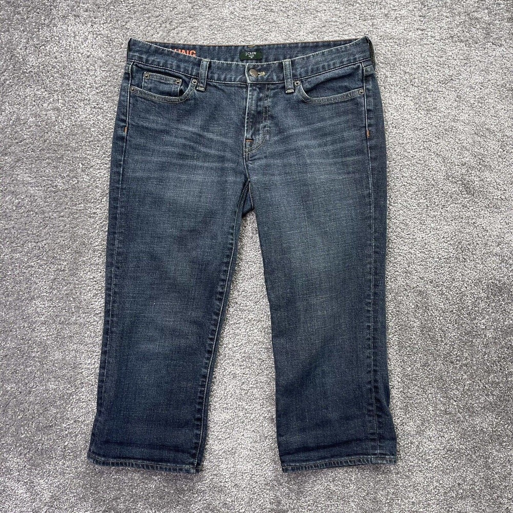 J. Crew Deep Indigo Cropped Jeans